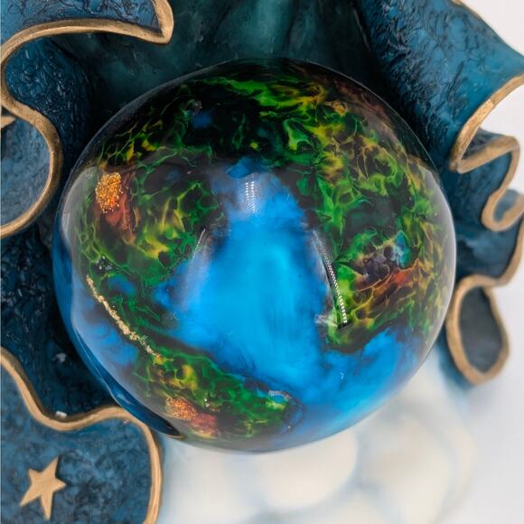 Lenox Angel Figurine Millennium Pencil Angel World Peace Globe Spiritual Dove - Picture 3 of 11